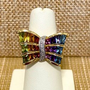ESTATE FIND!! 18K butterfly ring